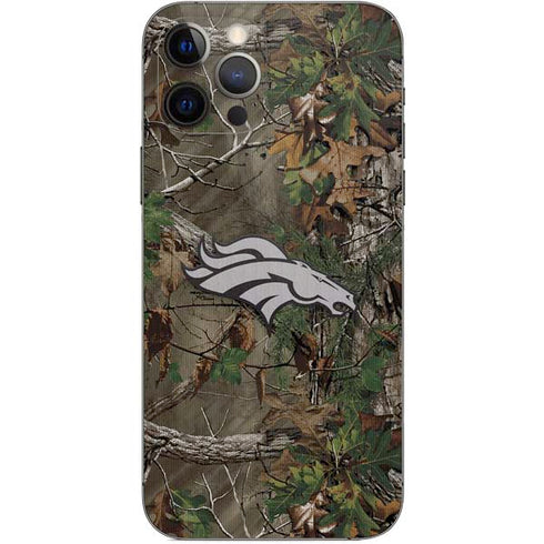 NFL Denver Broncos Realtree Xtra Green Camo iPhone 12 Pro Skin